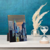 Financieel district Neder-Manhattan Poster Fotoplaat (Zijkant)