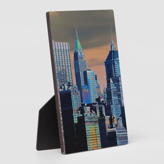 Financieel district Neder-Manhattan Poster Fotoplaat (Zijkant)