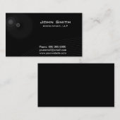 Financieel financieel donker Visitekaartje (Voorkant / Achterkant)