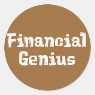 Financieel Geniaal Cadeaus Ronde Sticker