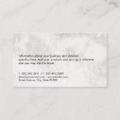 Financieel grafiekpictogram | Executive Marble Visitekaartje (Achterkant)