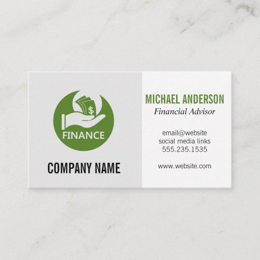 Financieel | Investeringslogo Visitekaartje (Voorkant)