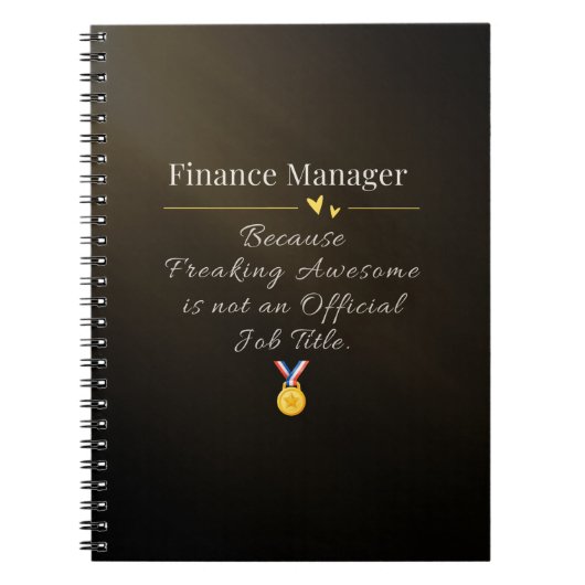 Financieel manager notitieboek (Voorkant)