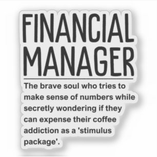 Financieel manager sticker