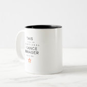 Financieel Manager Tweekleurige Koffiemok (Voorkant links)