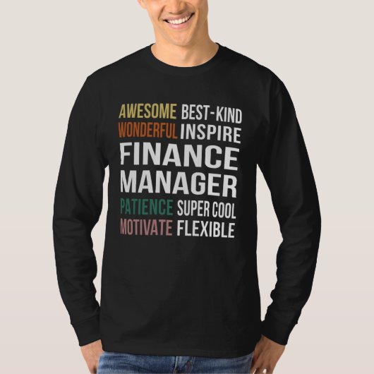 Financieel manager waardering t-shirt (Voorkant)