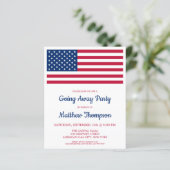 Financieel patriottische militair soldaat die wegg (Staand voorkant)