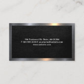 Financieel pictogram | Gold Candlestick Graph Visitekaartje (Achterkant)