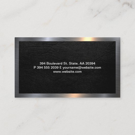 Financieel pictogram | Gold Candlestick Graph Visitekaartje (Achterkant)