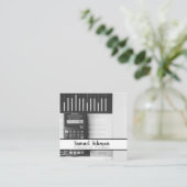 Financieel Planner Accountant Vermogensbeheer Vierkante Visitekaartje (Staand voorkant)