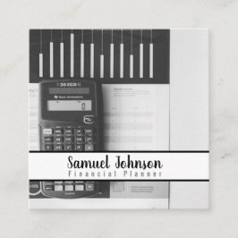 Financieel Planner Accountant Vermogensbeheer Vierkante Visitekaartje