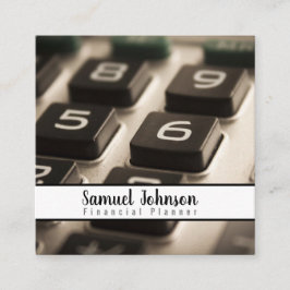 Financieel Planner Accountant Vermogensbeheer Vierkante Visitekaartje