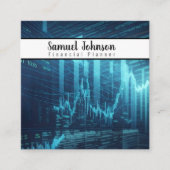 Financieel Planner Accountant Vermogensbeheer Vierkante Visitekaartje (Voorkant)