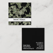 Financieel Planner Accountant Vermogensbeheer Vierkante Visitekaartje (Voorkant / Achterkant)