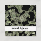 Financieel Planner Accountant Vermogensbeheer Vierkante Visitekaartje (Voorkant)