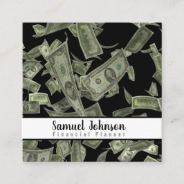 Financieel Planner Accountant Vermogensbeheer Vierkante Visitekaartje