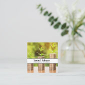 Financieel Planner Accountant Vermogensbeheer Vierkante Visitekaartje (Staand voorkant)