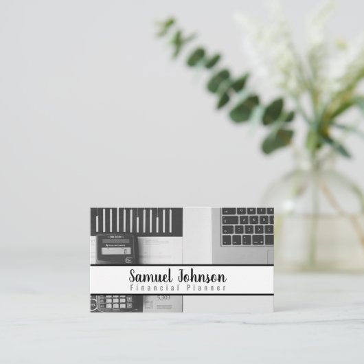 Financieel Planner Accountant Vermogensbeheer Visitekaartje (Staand voorkant)