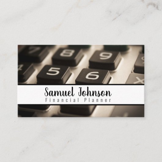 Financieel Planner Accountant Vermogensbeheer Visitekaartje (Voorkant)