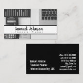 Financieel Planner Accountant Vermogensbeheer Visitekaartje (Voorkant / Achterkant)