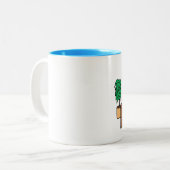 Financieel professional - aangepaste mok cartoon (Voorkant links)