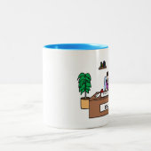 Financieel professional - aangepaste mok cartoon (Center)