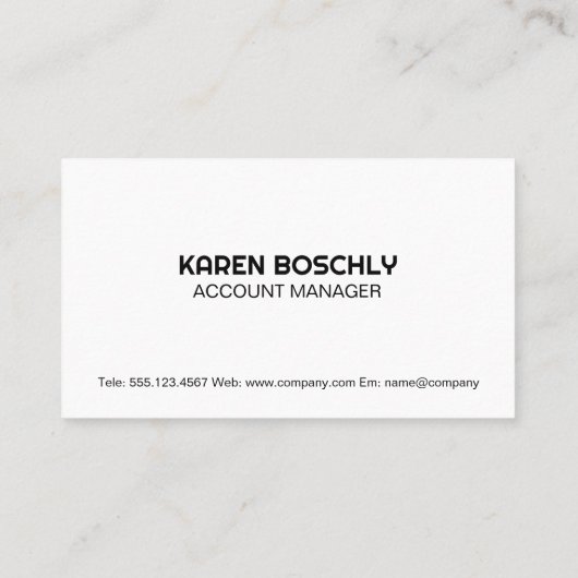 Financieel schema | Aandelen en grondstoffen Visitekaartje (Achterkant)