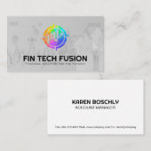 Financieel schema | Aandelen en grondstoffen Visitekaartje (Voorkant / Achterkant)