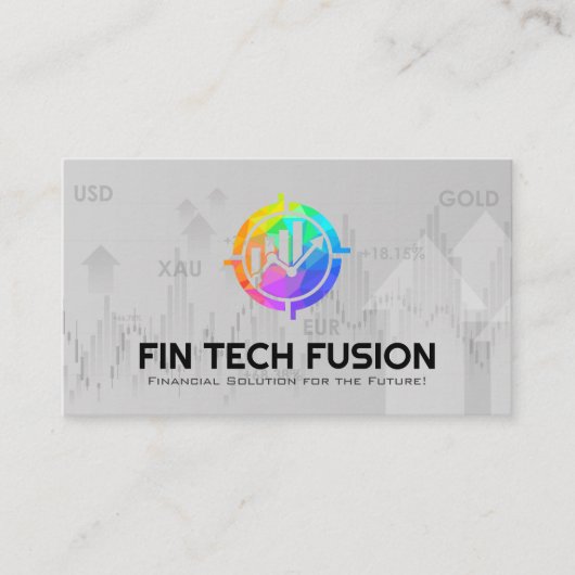 Financieel schema | Aandelen en grondstoffen Visitekaartje (Voorkant)