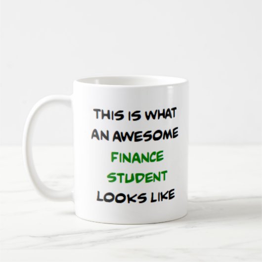 Financieel student, geweldige koffiemok (Links)