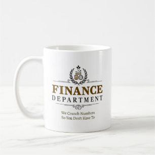 Financieel team gepersonaliseerd koffiemok