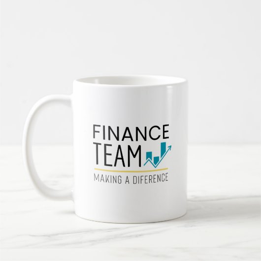 financieel team koffiemok (Links)