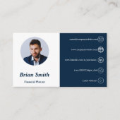 Financieel Visitekaartje: wit en blauw Klantenkaartje (Voorkant)