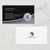 Financiële adviseur - Dollar - ictobus voor bedrij Visitekaartje (Voorkant / Achterkant)