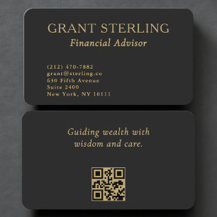 Financiële adviseur QR-code professional Visitekaartje