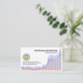 Financiële adviseur voor aandelenruil visitekaartje (Staand voorkant)