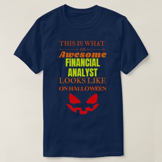 Financiële analist 3 t-shirt (Design voorkant)