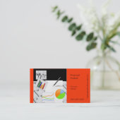 Financiële Analist Visitekaartje (Staand voorkant)