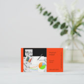 Financiële Analist Visitekaartje (Staand voorkant)