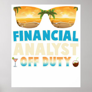 Financiële analist  Vrij tijdens zomervakantie afg Poster