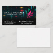 Financiële beurs | Groeigrafiek Visitekaartje (Voorkant / Achterkant)