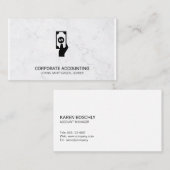Financiële boekhouding | Marmer | Investeringen Visitekaartje (Voorkant / Achterkant)