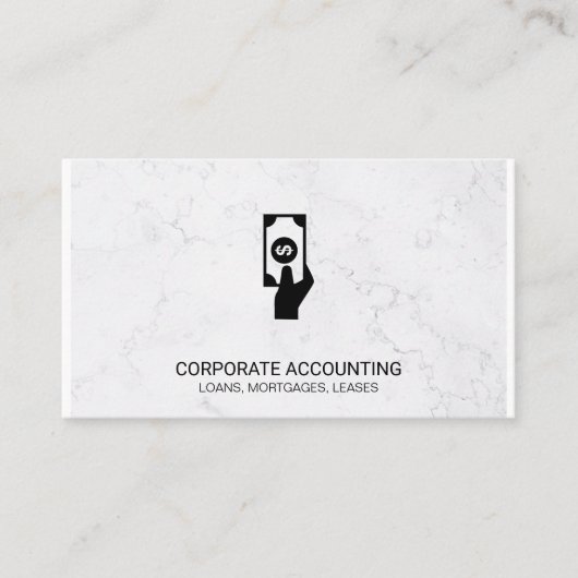 Financiële boekhouding | Marmer | Investeringen Visitekaartje (Voorkant)