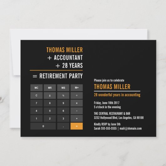 Financiële calculator Pensioenpartij Kaart (Voorkant)