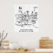 Financiële Cartoon 9229 Poster (Keuken)