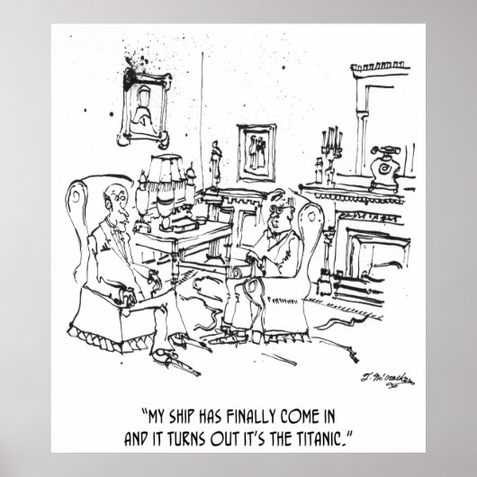 Financiële Cartoon 9229 Poster (Voorkant)