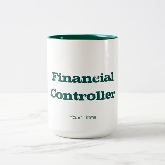 "FINANCIËLE CONTROLLER" TWEEKLEURIGE KOFFIEMOK (Center)