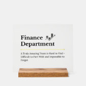 financiële dienst acryl bord (Voorkant)