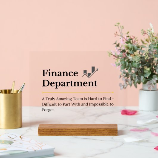 financiële dienst acryl bord (Huwelijk)