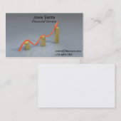 Financiële diensten, broker, financiële planner visitekaartje (Voorkant / Achterkant)